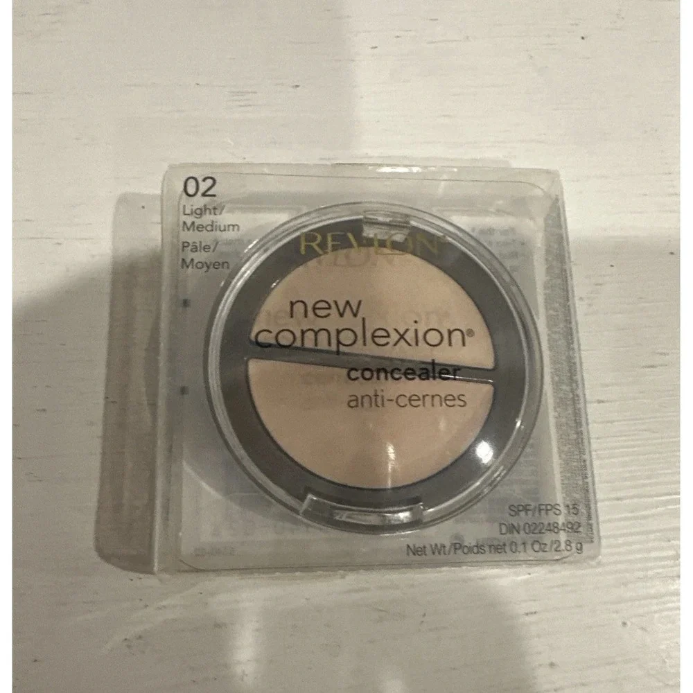 X2 Revlon New Complexion Concealer- Anti Cernes LIGHT MEDIUM 02. NIB
